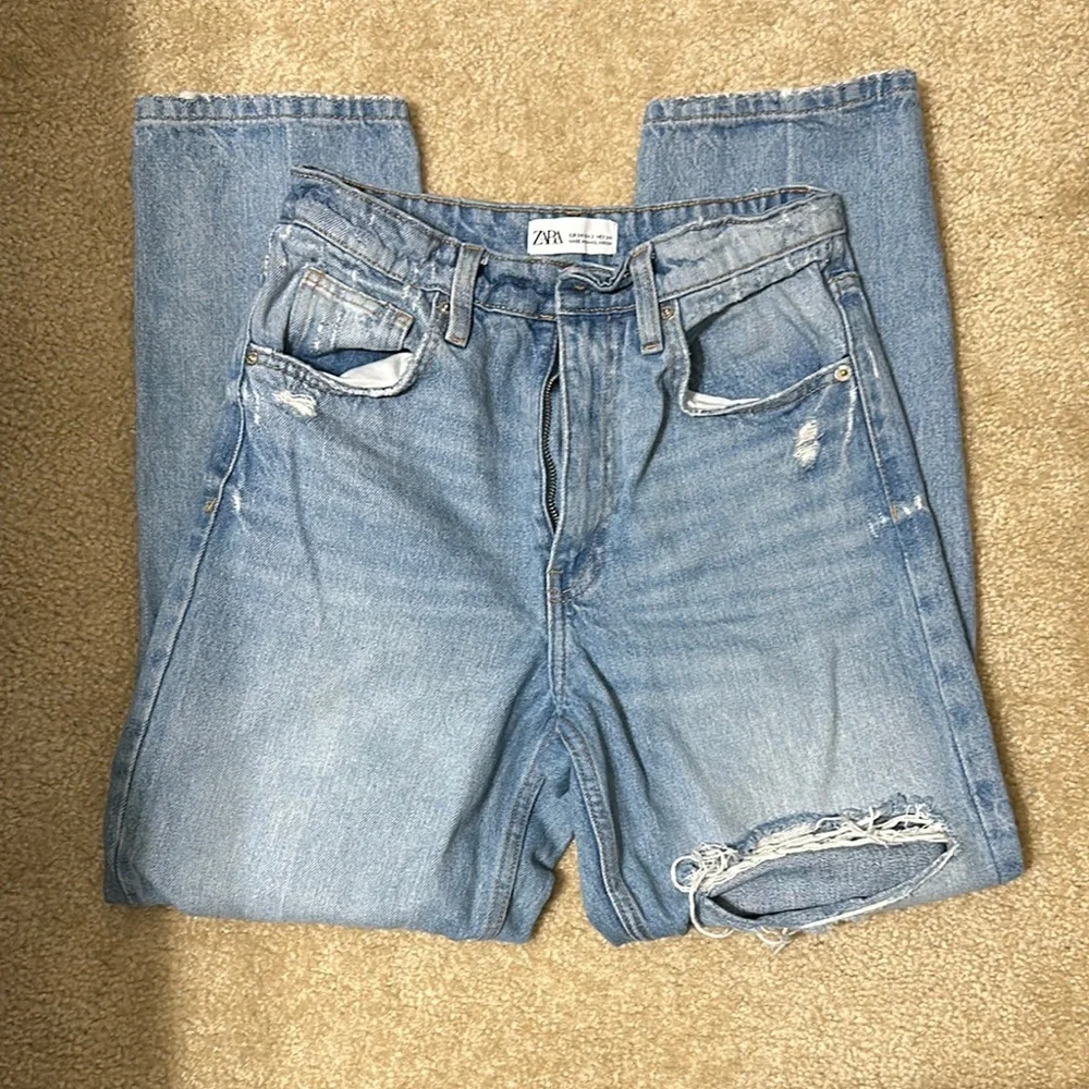 Zara Straight Leg Jeans size 2 - Picture 2 of 5